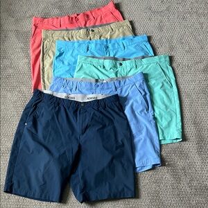 adidas Men's Shorts in Navy, Coral, Tan, Aqua, Light Blue, Turquoise, 6 total